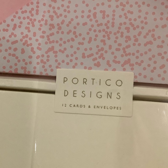 Pink Flower Bouquet with pink envelopes Stationery Set NWT Portico Designs 12 ct - Picture 4 of 15